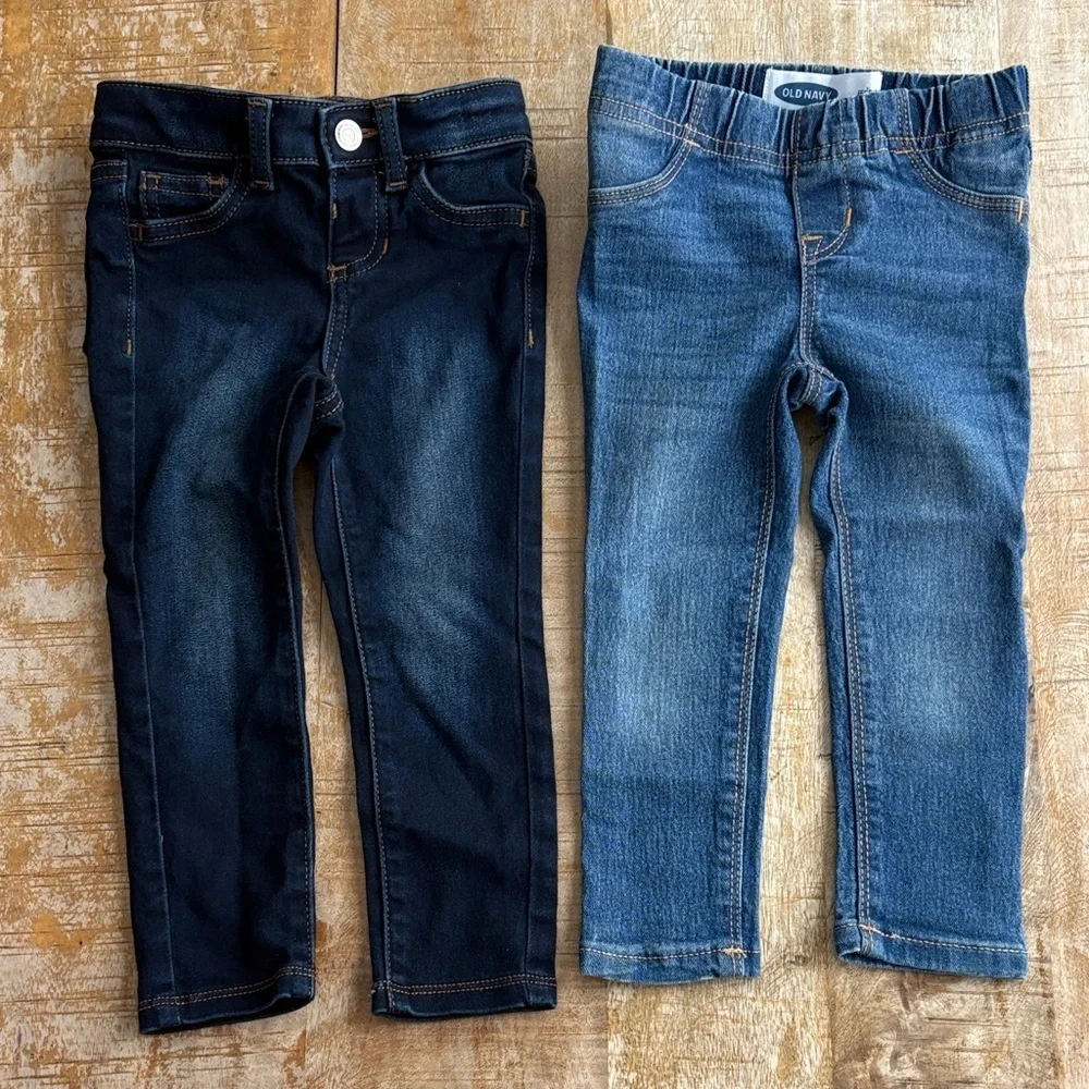 NWOT Girls Blue Jeans Set size 2t